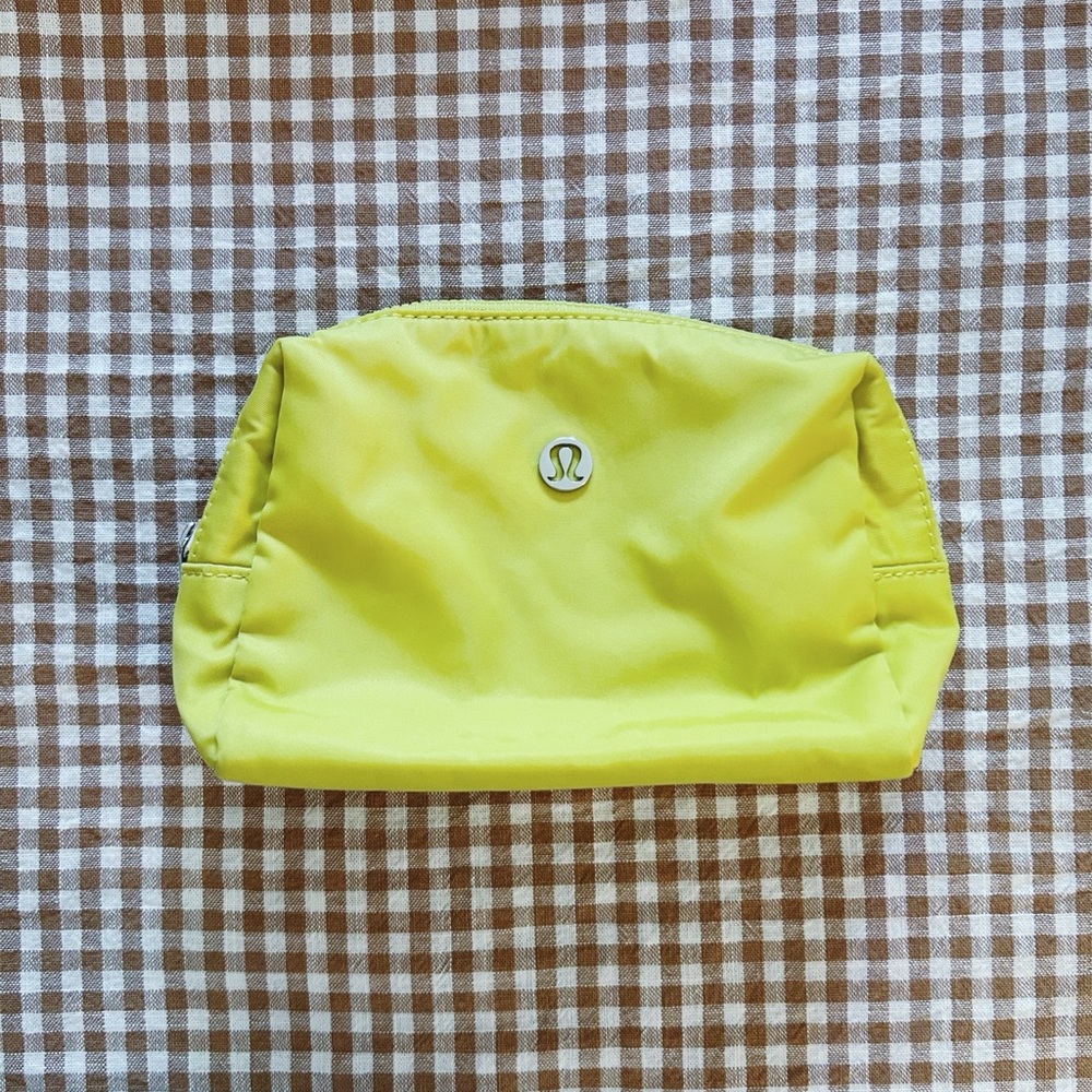 Lululemon Athletica Yellow Cosmetic Bag